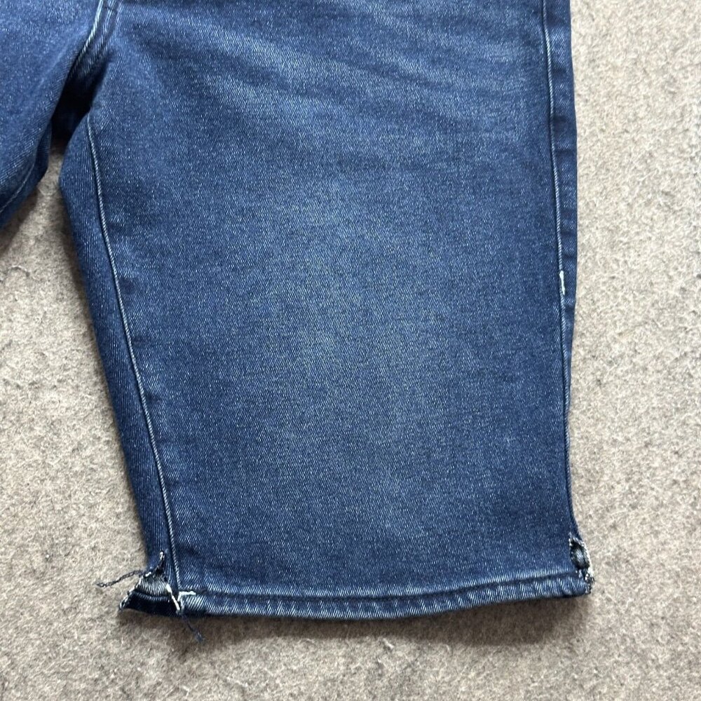 True Religion Denim Shorts Men 36 Blue Ricky Relaxed Straight 12" Jean Bermuda - Picture 4 of 16